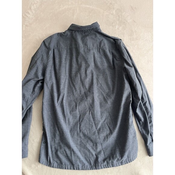 Lululemon Snap Front Men’s XL Blue Marled Front Double Pocket Long Sleeve EUC - Picture 7 of 10